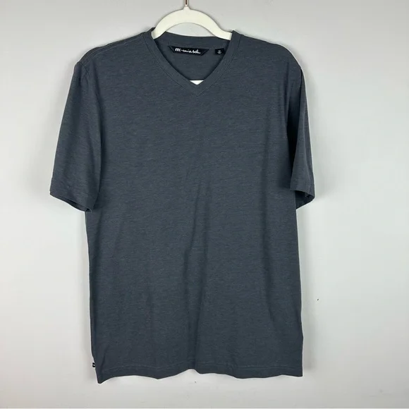 Travis Mathew Gray V-Neck T-Shirt sz M - Picture 1 of 5